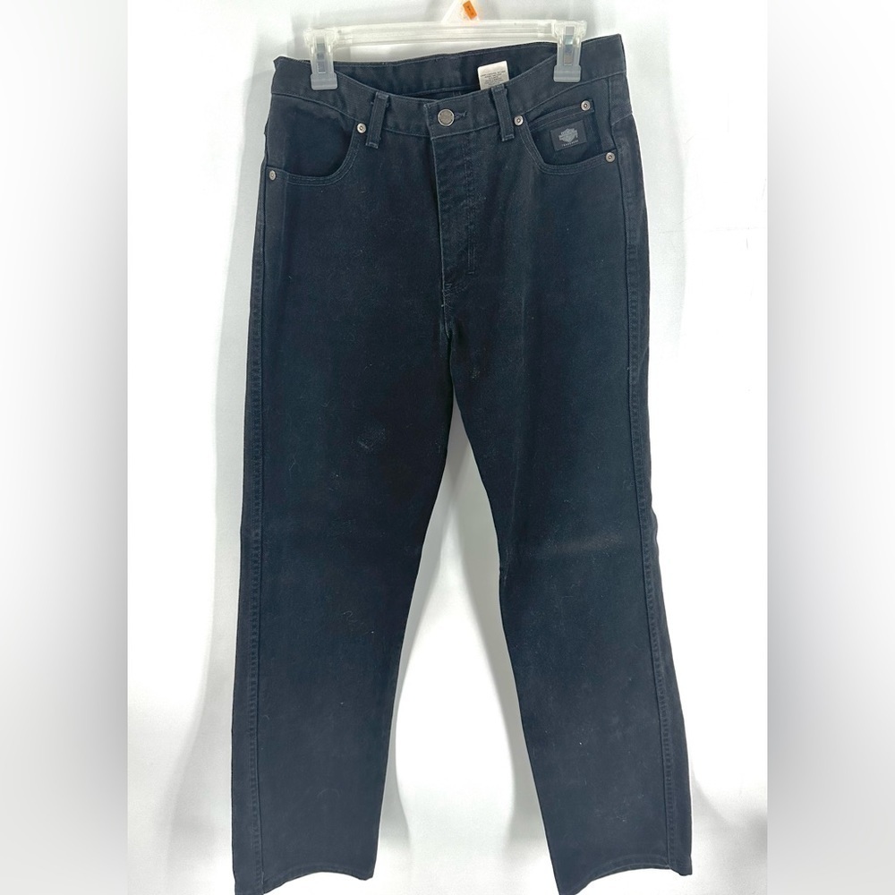 Vintage Harley Davidson Jeans Womens 12 Bootcut Faded Denim Y2K Biker Cotton USA